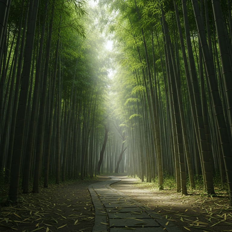 What Do the Bamboo Groves in Japan Symbolically Represent in Their Culture?