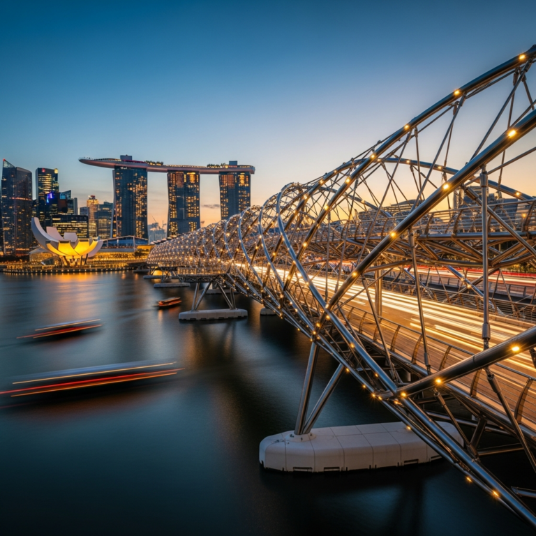 What Does the Helix Bridge Symbolize in Literature
